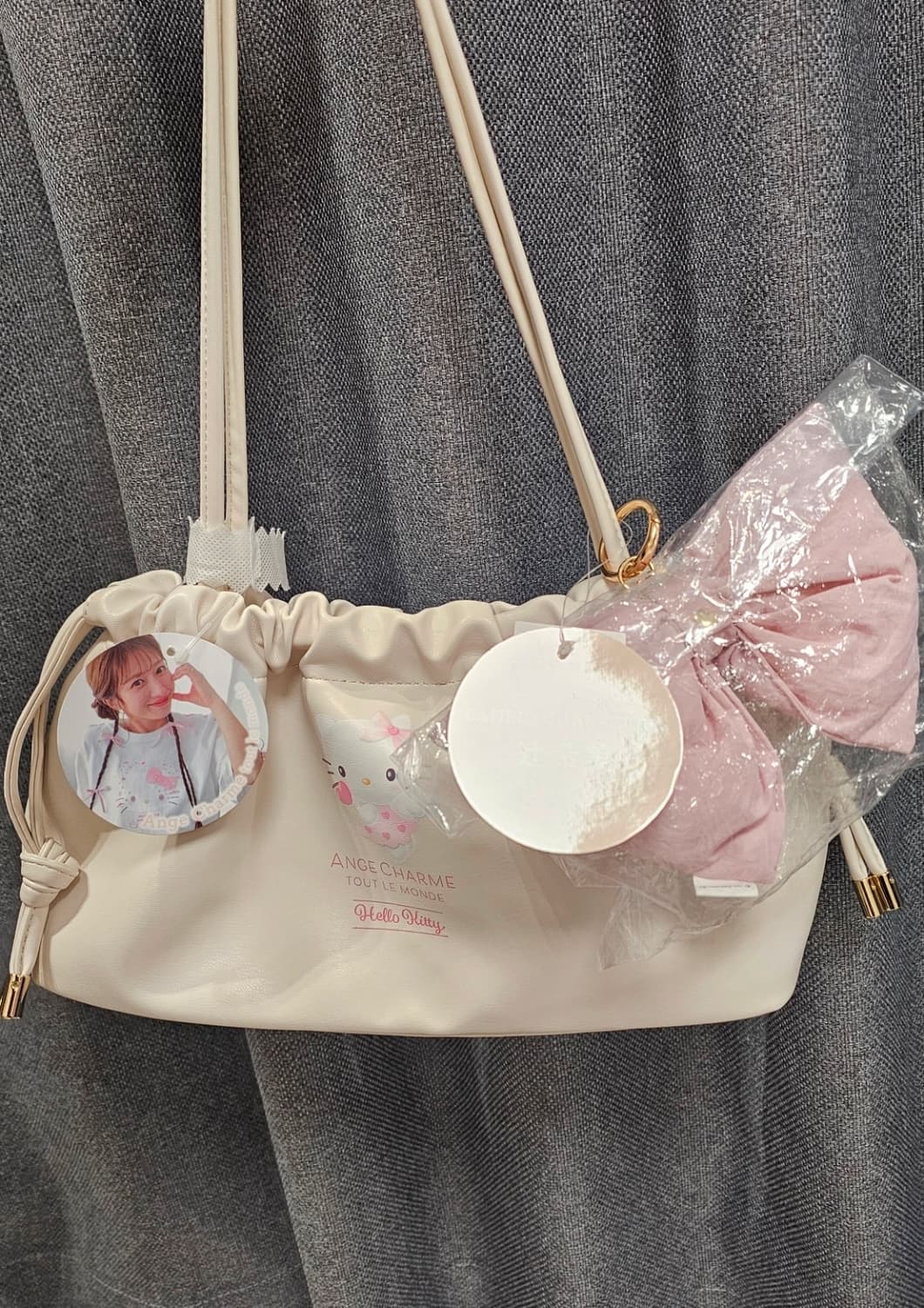 헬로키티 앙쥬샤르므 가방 아이보리 일본 새상품 상품이미지1
