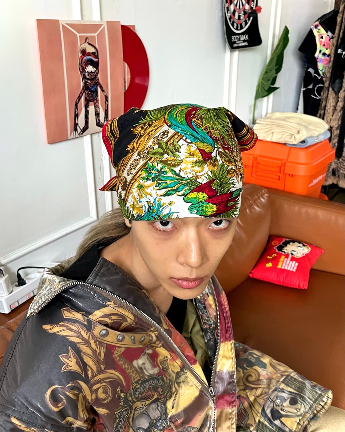 1970-80s GIANFRANCO FERRE Bandana Scarf 상품이미지2