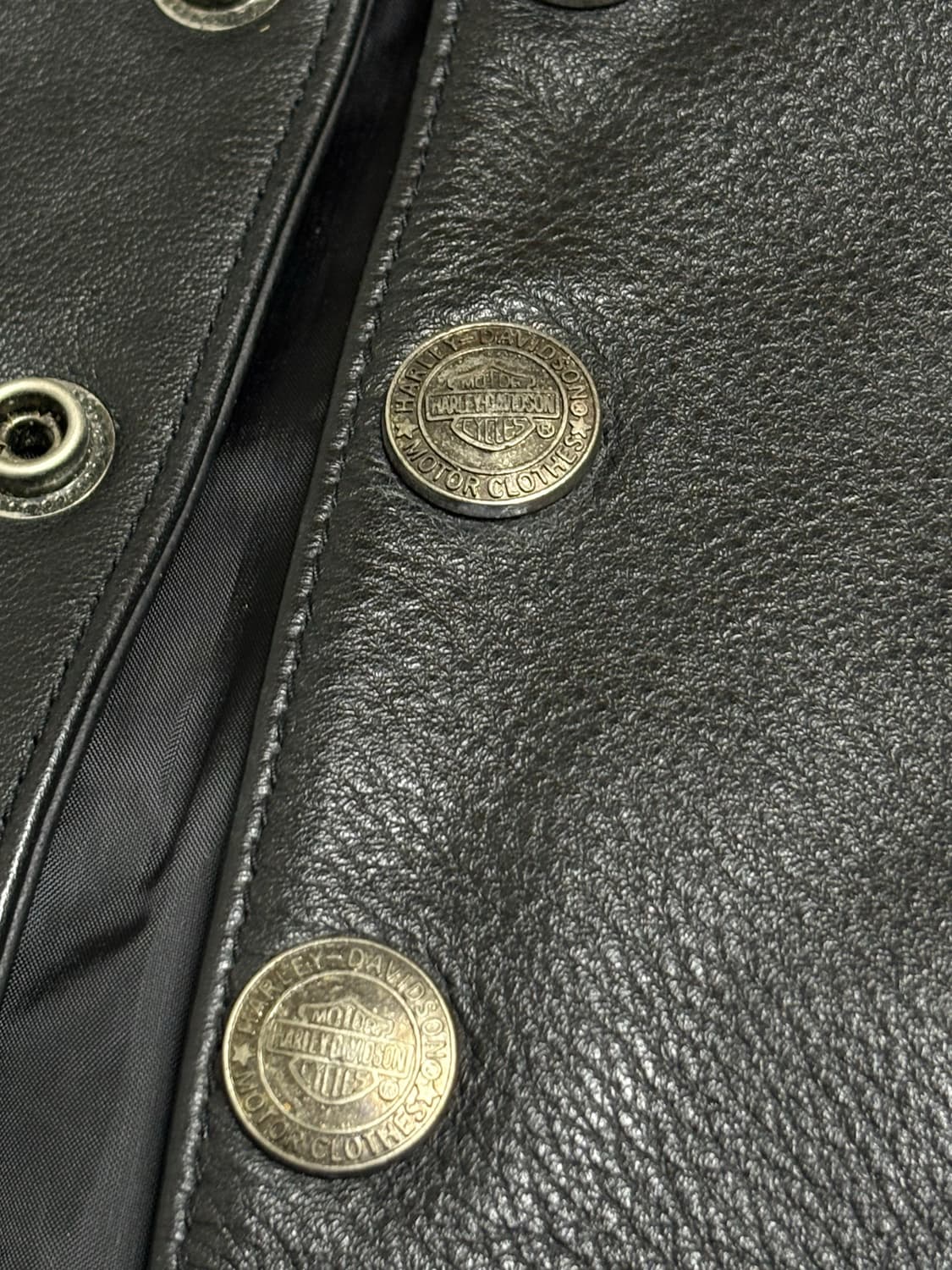 할리데이비슨 가죽 레더 조끼 S 상품이미지5