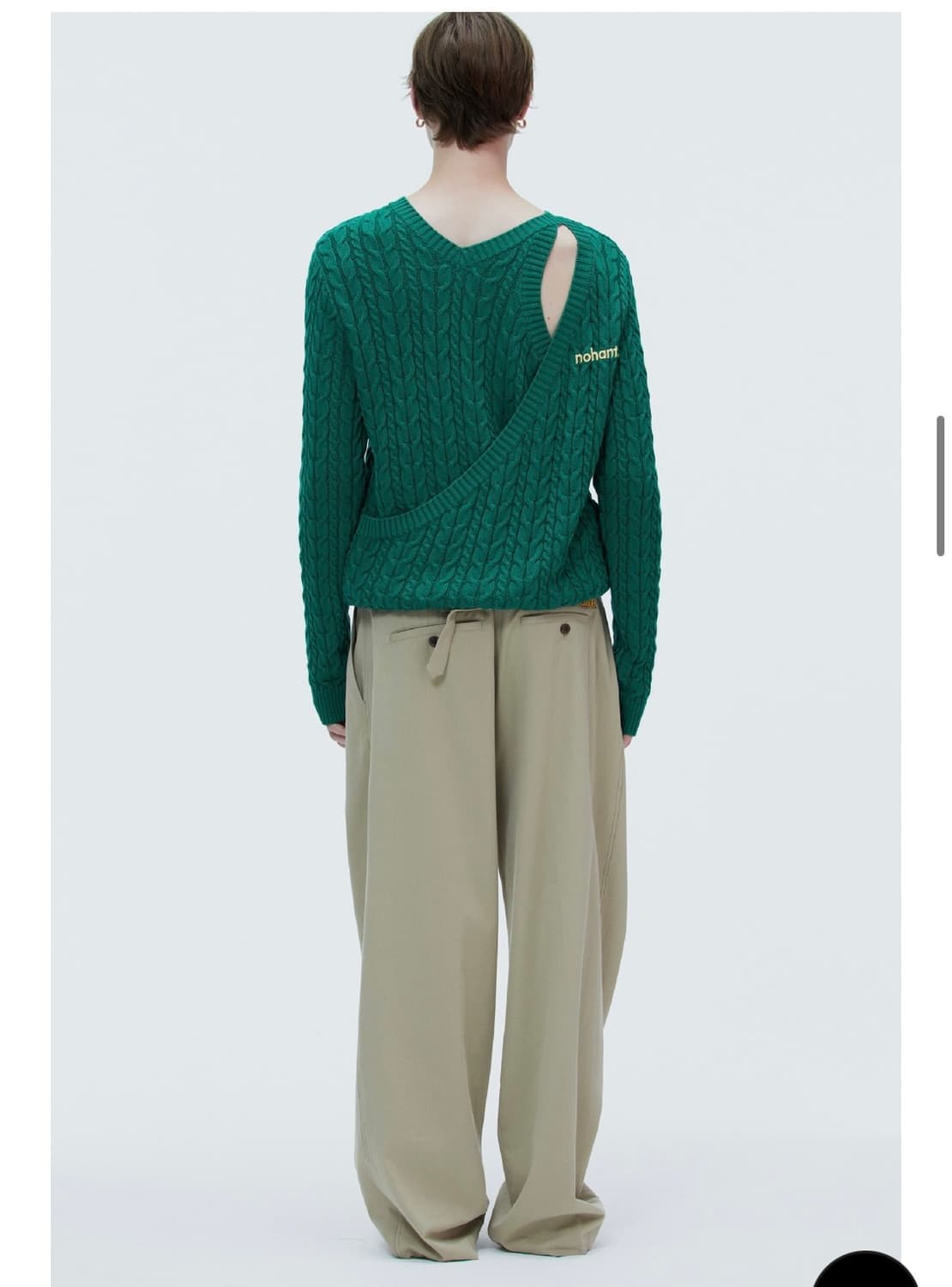 노앙(nohant) two way cable knit 새상품 팝니다.  상품이미지4