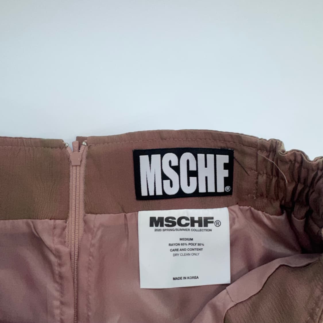 Mschf 미스치프 투톤 크린클 트임 롱스커트  상품이미지7