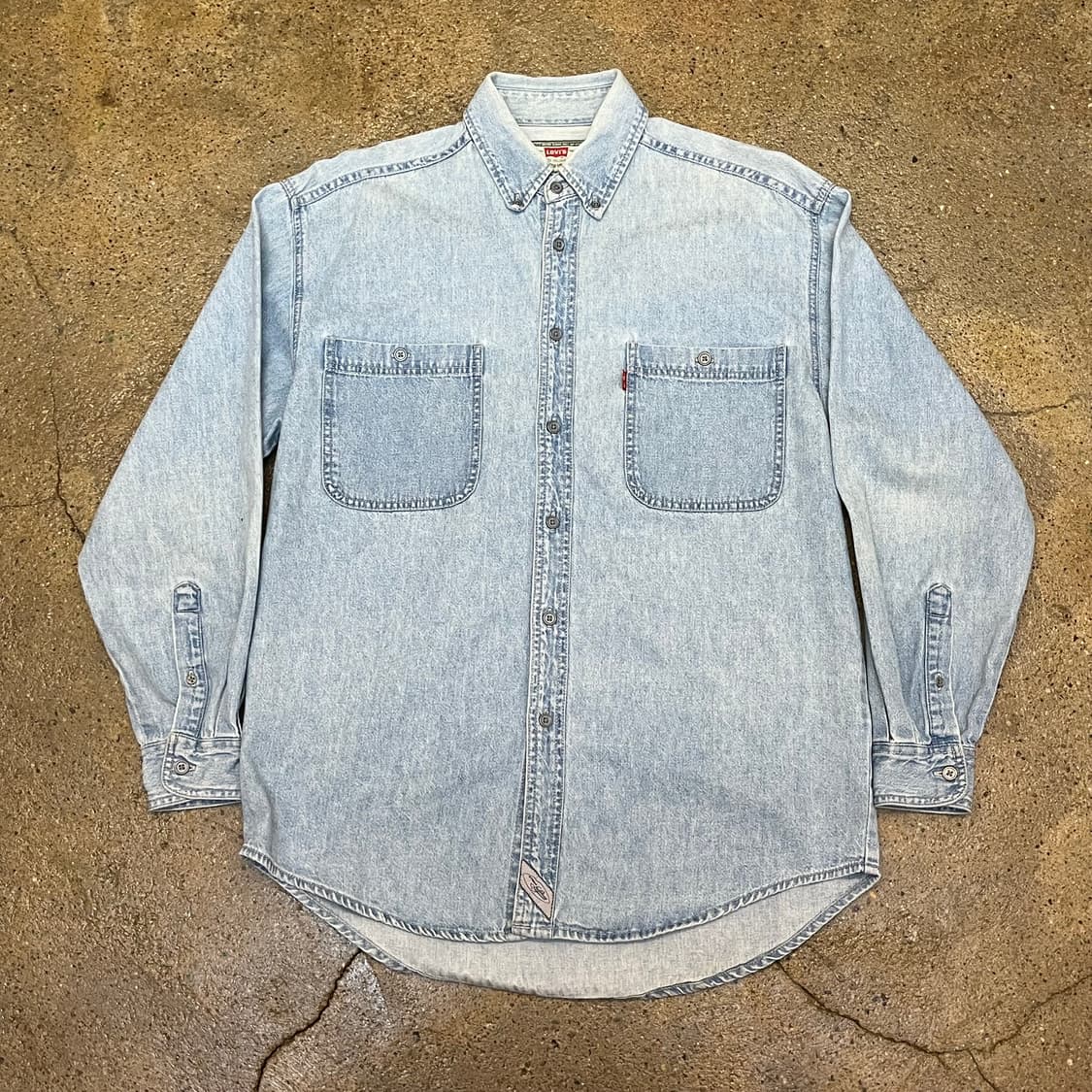미국 빈티지 리바이스 연청 데님 셔츠 남방 상품이미지1