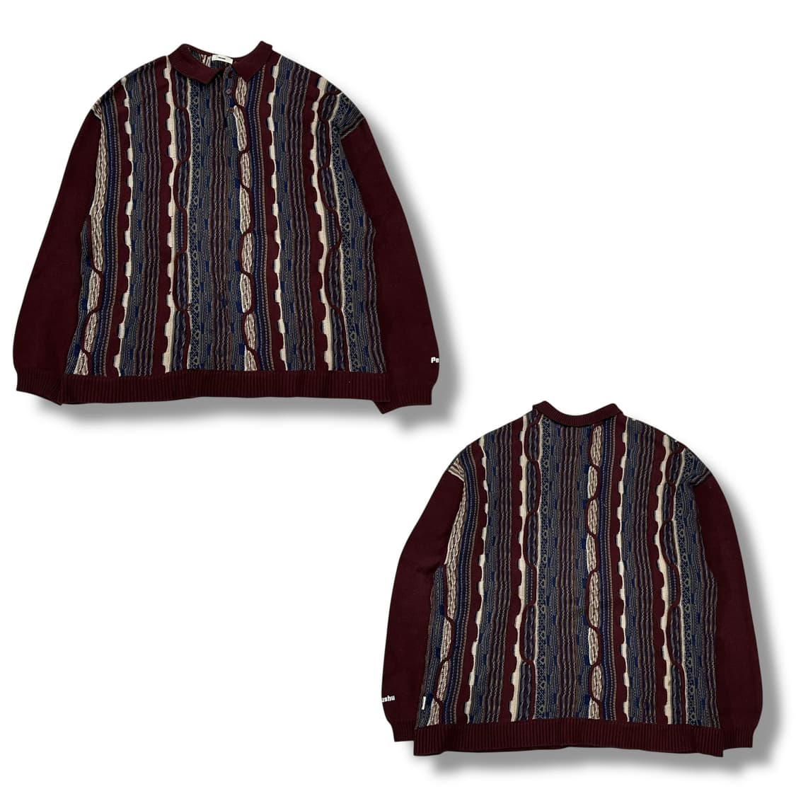 빈티지 에스닉 케이블 카라니트 s08700 상품이미지1