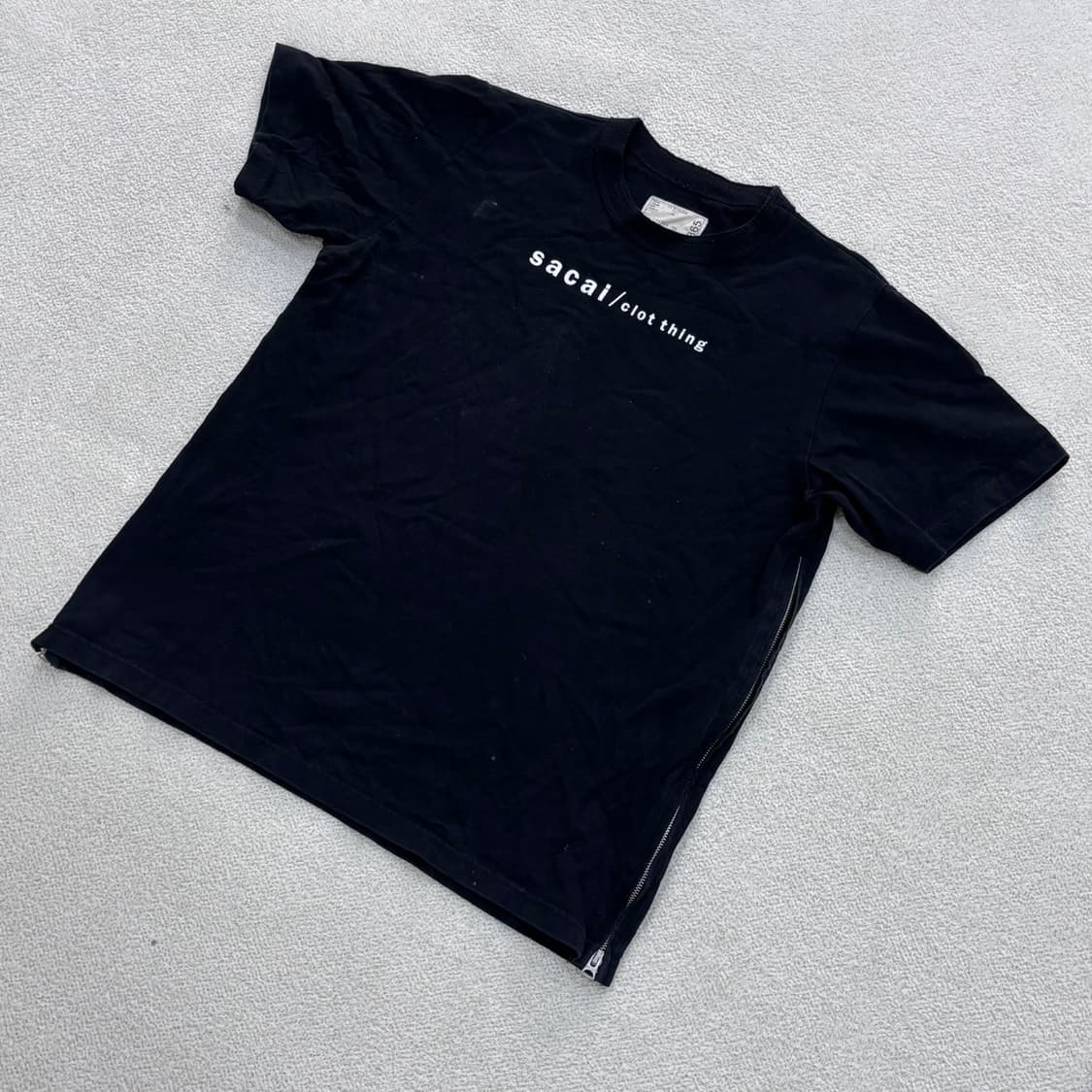 XS 사카이 측면 지퍼 반팔 티셔츠 0327E 상품이미지1