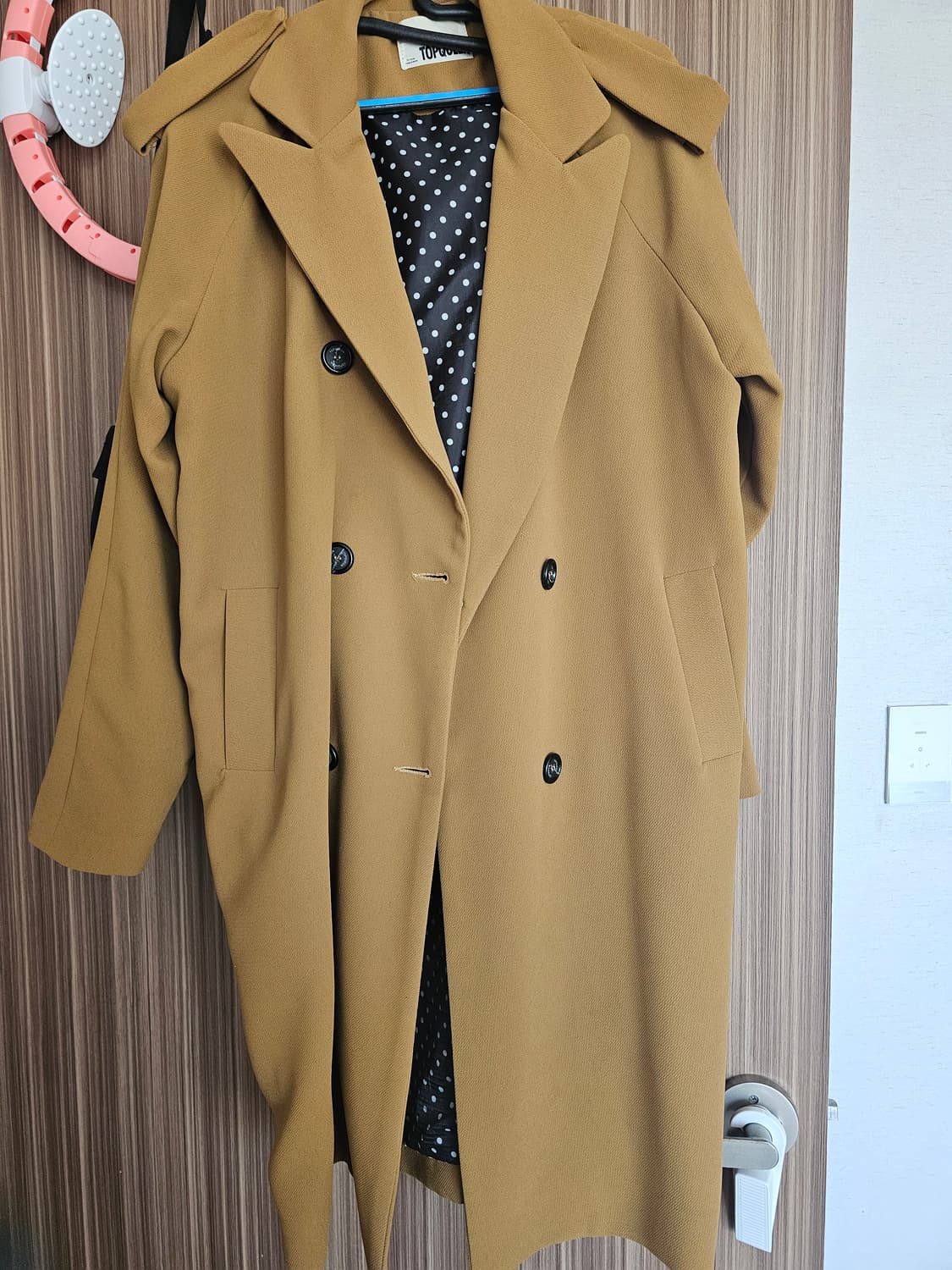 더블 롱 코트 카멜 (보세) 상품이미지1