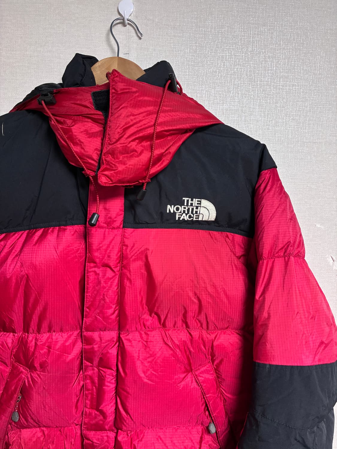 빈티지 노스페이스 700 서밋시리즈 드롭 패딩 레드 S 상품이미지1