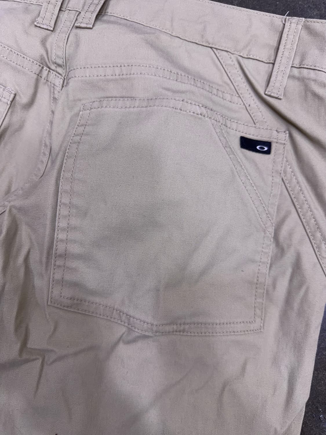 오클리 슬림 스트레이트핏 펑션 지퍼 포인트 코튼 베이지 팬츠 32 상품이미지7