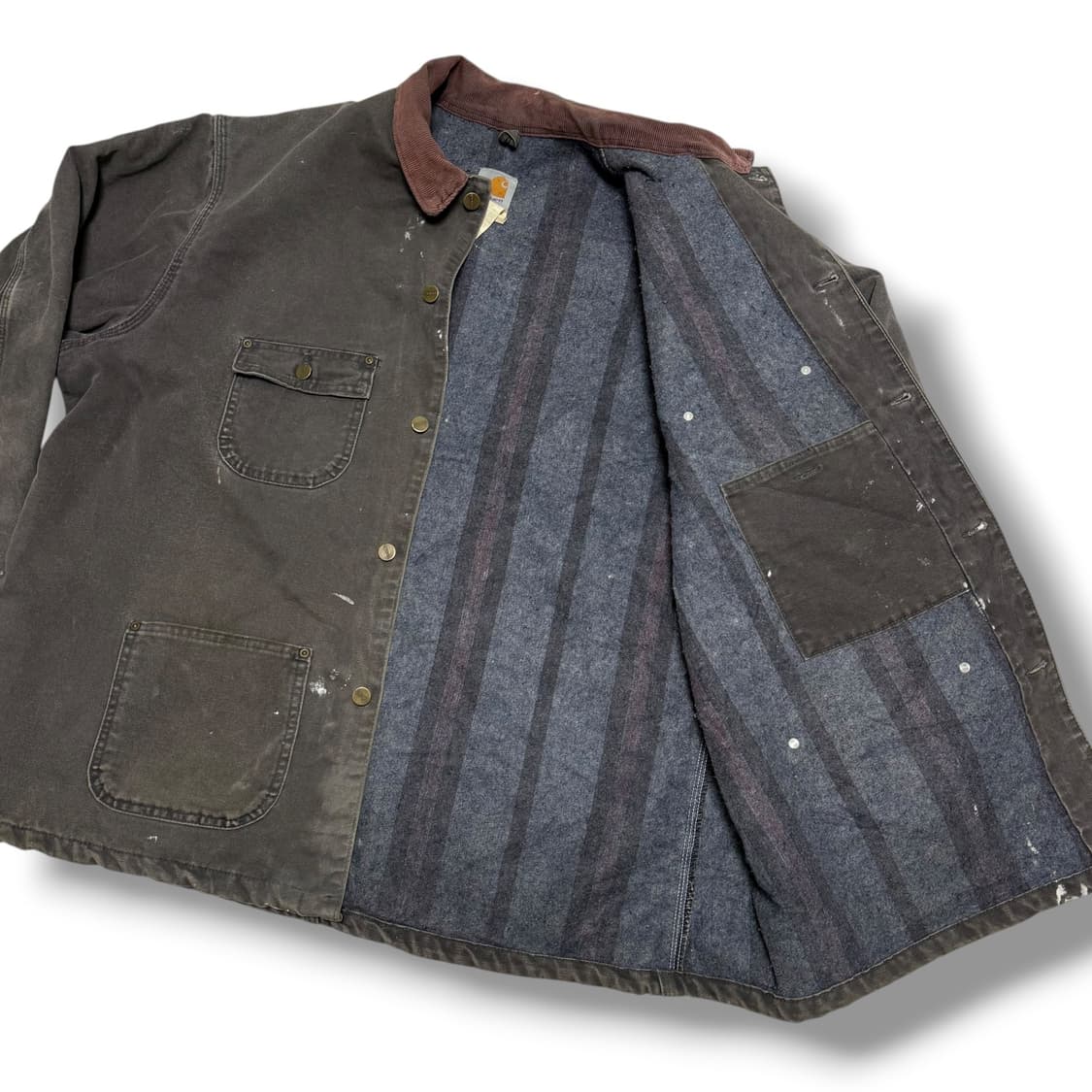 USA)빈티지 칼하트 초어자켓 모스그린 XXL 상품이미지3