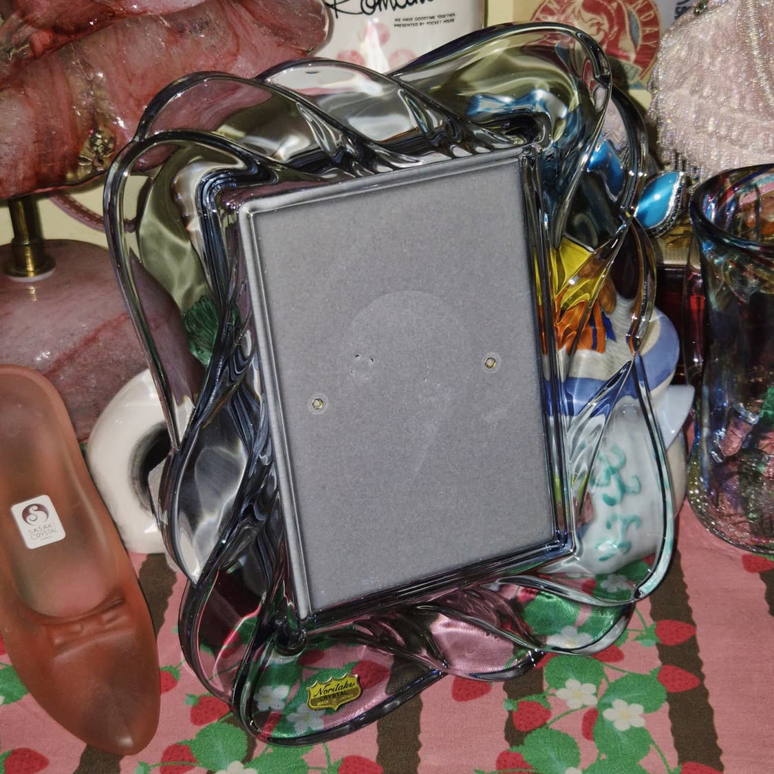 90s 노리다케 블루 크리스탈 스윌 액자 상품이미지7