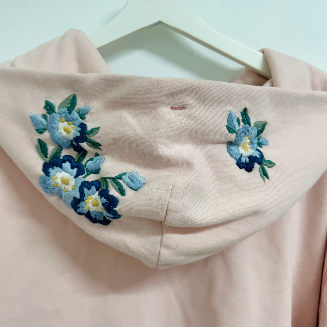 아베크롬비 플라워 자수 빈티지 후드티 상품이미지5