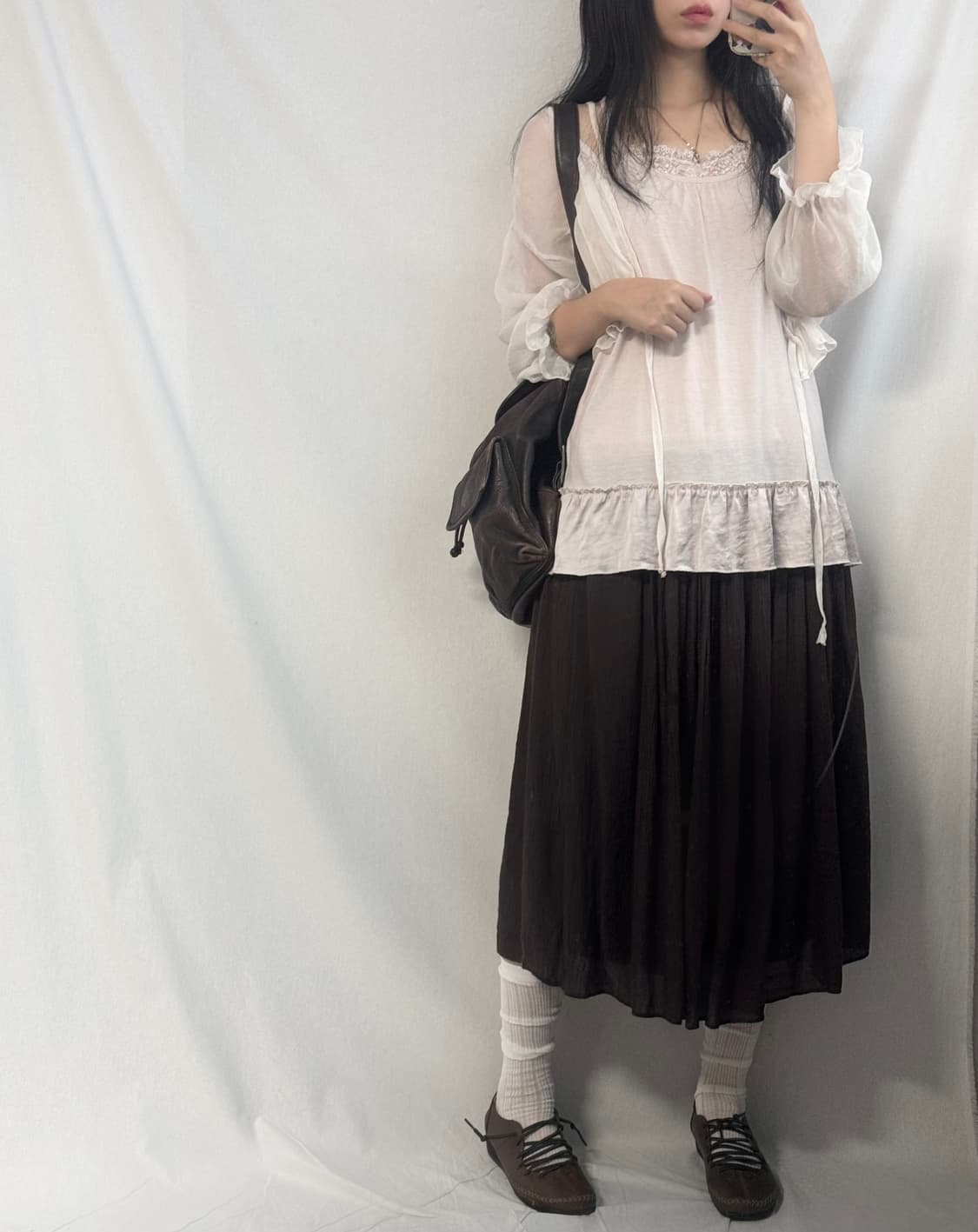 레이어드 레이스 슬리브리스 2pcs SET 상품이미지4