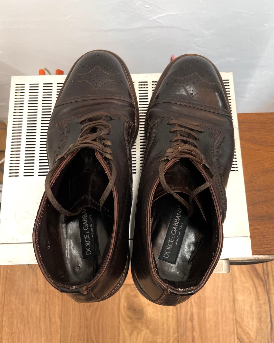 [275] 돌채앤가바나 브라운 레더 부츠 상품이미지8