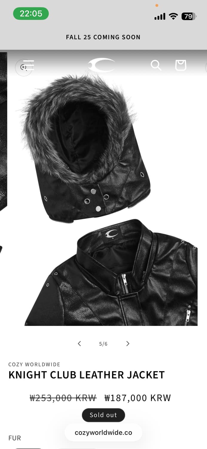 cozyworldwide 코지월드와이드 레더 자켓 상품이미지5