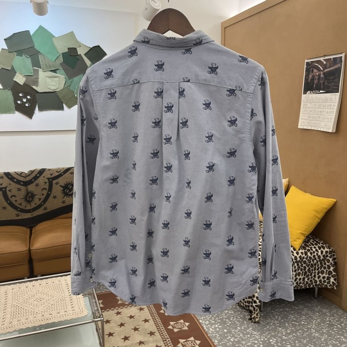 폴로 랄프로렌 빈티지 컨트리 키치 베어 패턴 셔츠 95 C10183 상품이미지4