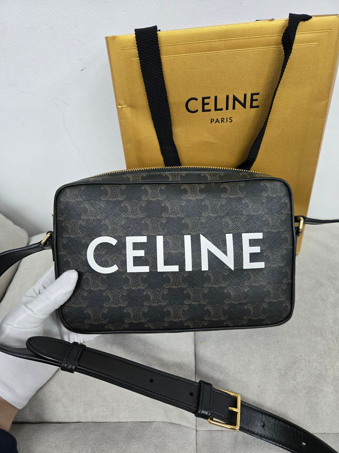 [보증서 정품] 셀린느 트리오페 메신저백 상품이미지6