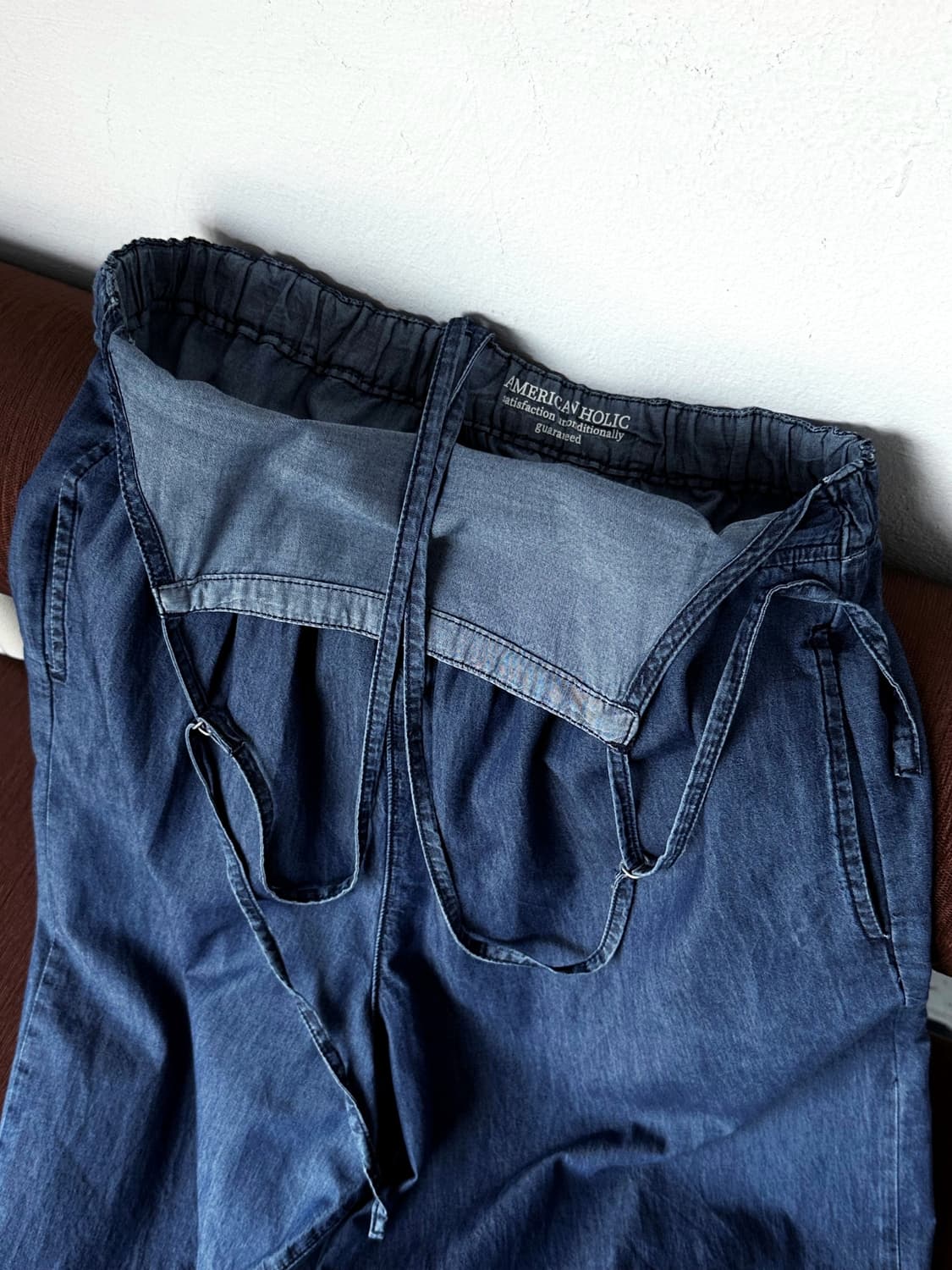 2way design easy overall denim 상품이미지4