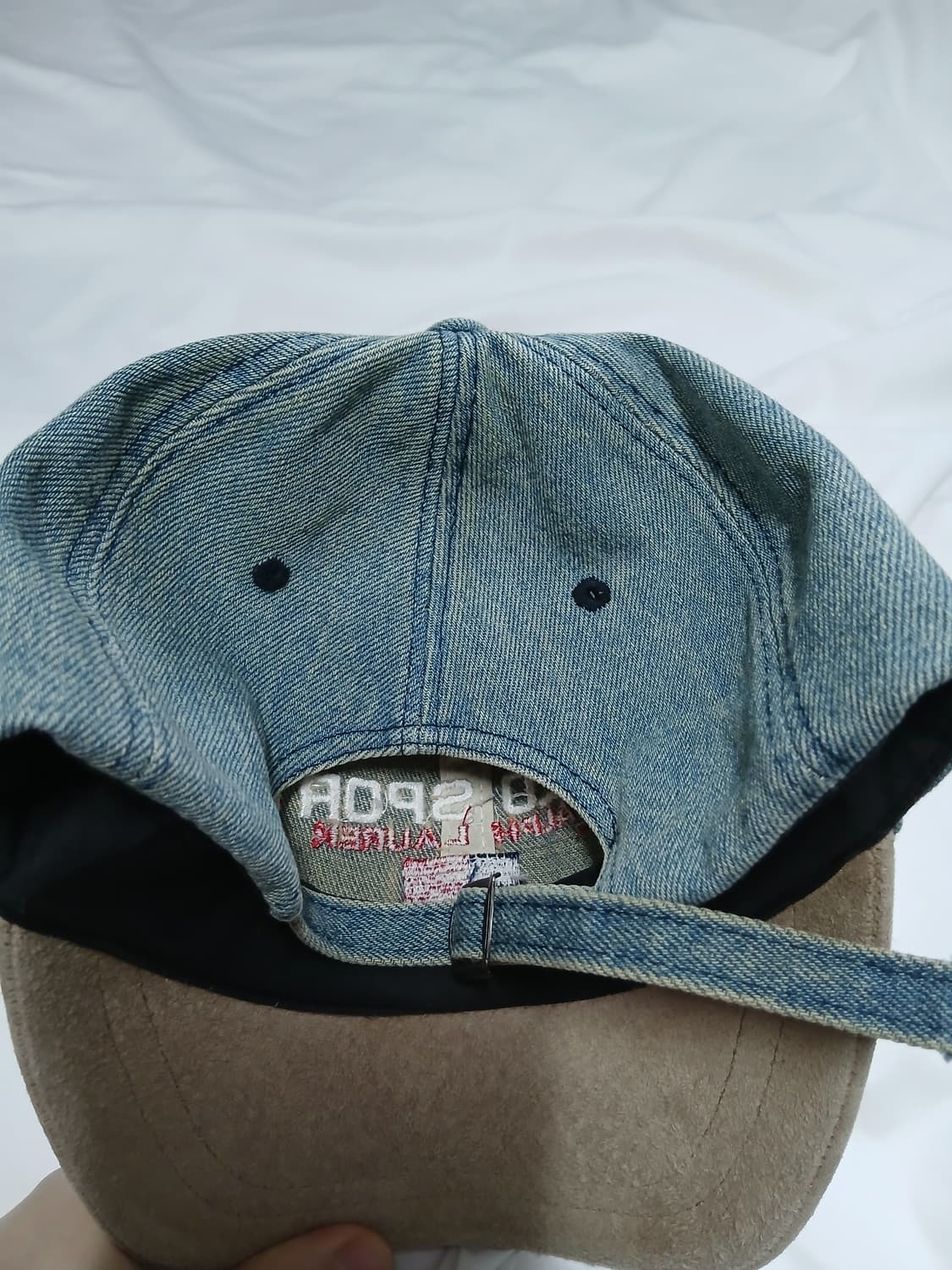 폴로 스포츠 90s 캡 모자 데님 스웨이드 투톤 볼캡 성조기 상품이미지3