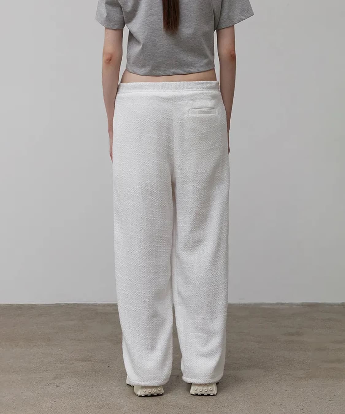 LOWTIDE FRINGE TWEED PANTS [WHITE] M 상품이미지2