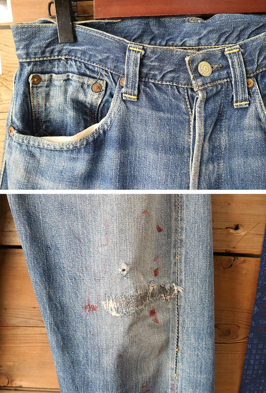 40S LEVIS 40년대 리바이스 501XX 셀비지데님 47501 리얼 상품이미지3