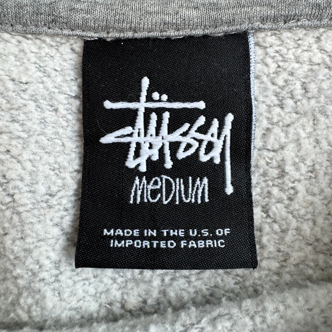 스투시 스탁로고 빅로고 맨투맨 그레이 상품이미지5