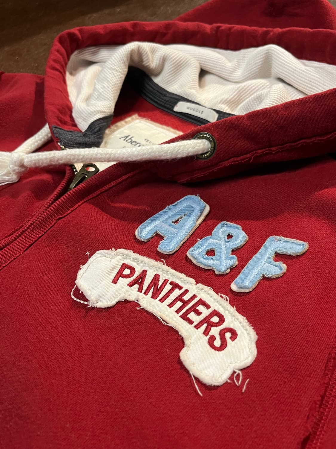 아베크롬비 버건디 후드집업 상품이미지6