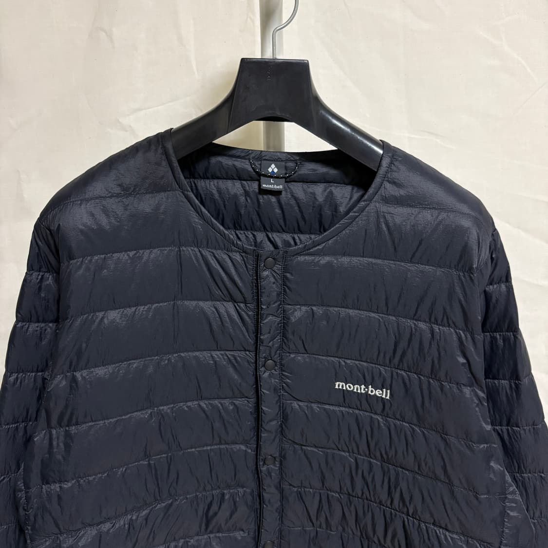 몽벨 슈페리어 라운드넥 800필 경량패딩 다운 자켓 / 블랙, L 상품이미지2