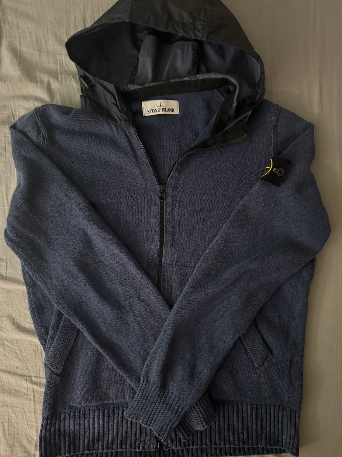 스톤아일랜드 나일론 니트 후드집업 S 상품이미지1