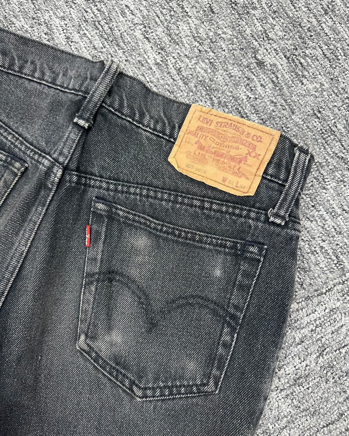 (허단39)90'S 리바이스 503-9659 흑청-M1841 상품이미지7