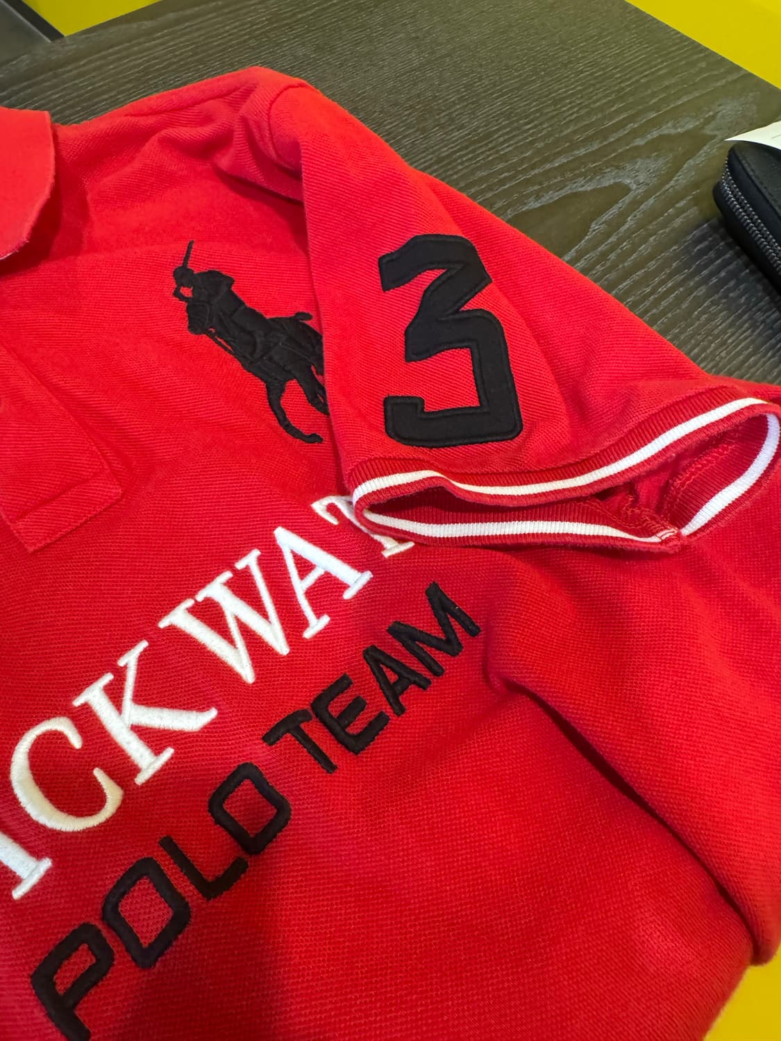 폴로 빅포니 카라 반팔 레드 상품이미지7