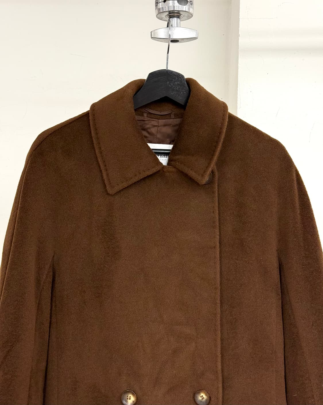 막스마라 브라운 울 캐시미어 롱코트 상품이미지2