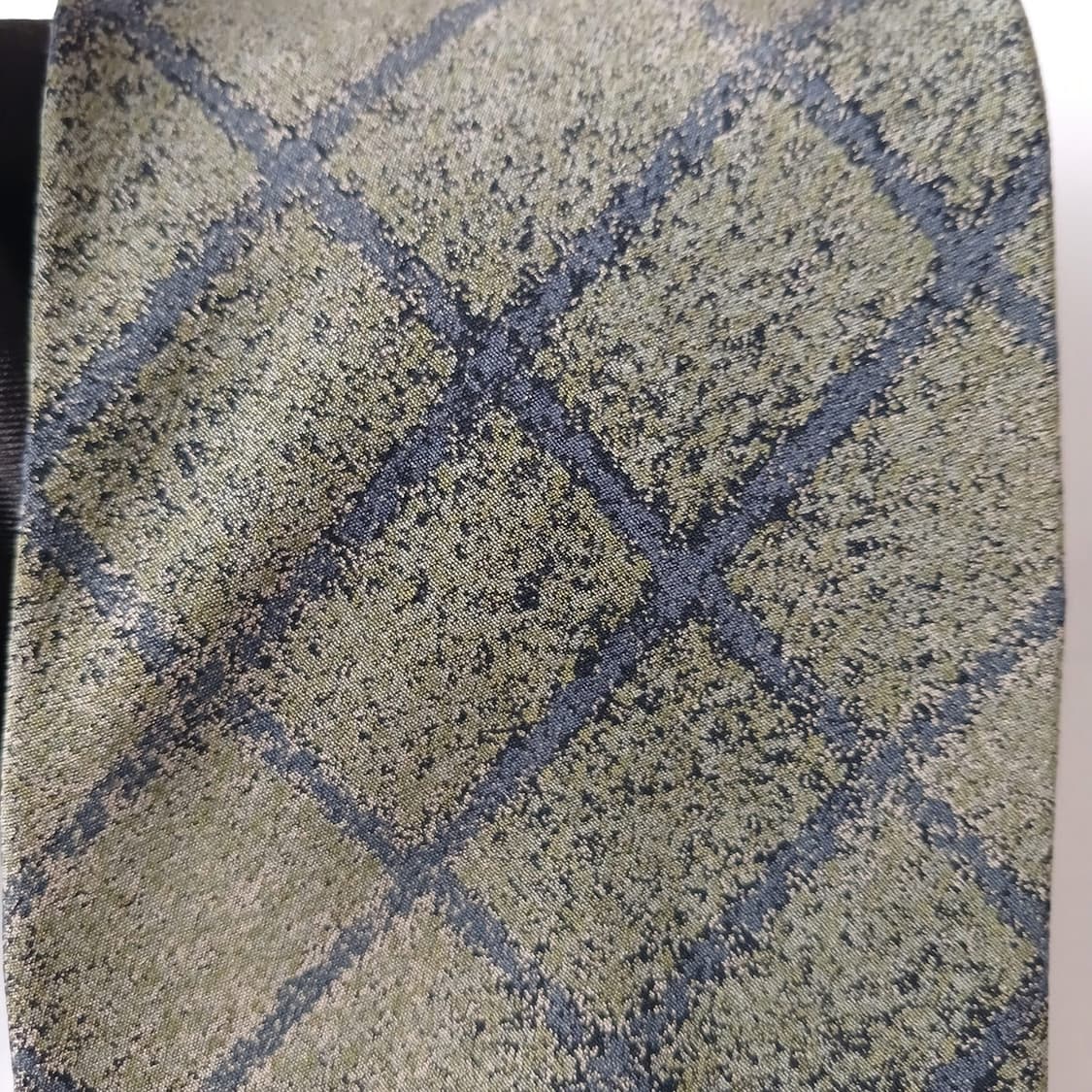 조르지오아르마니 실크 다크그린 체크 넥타이 10cm A+등급 A19085 상품이미지8