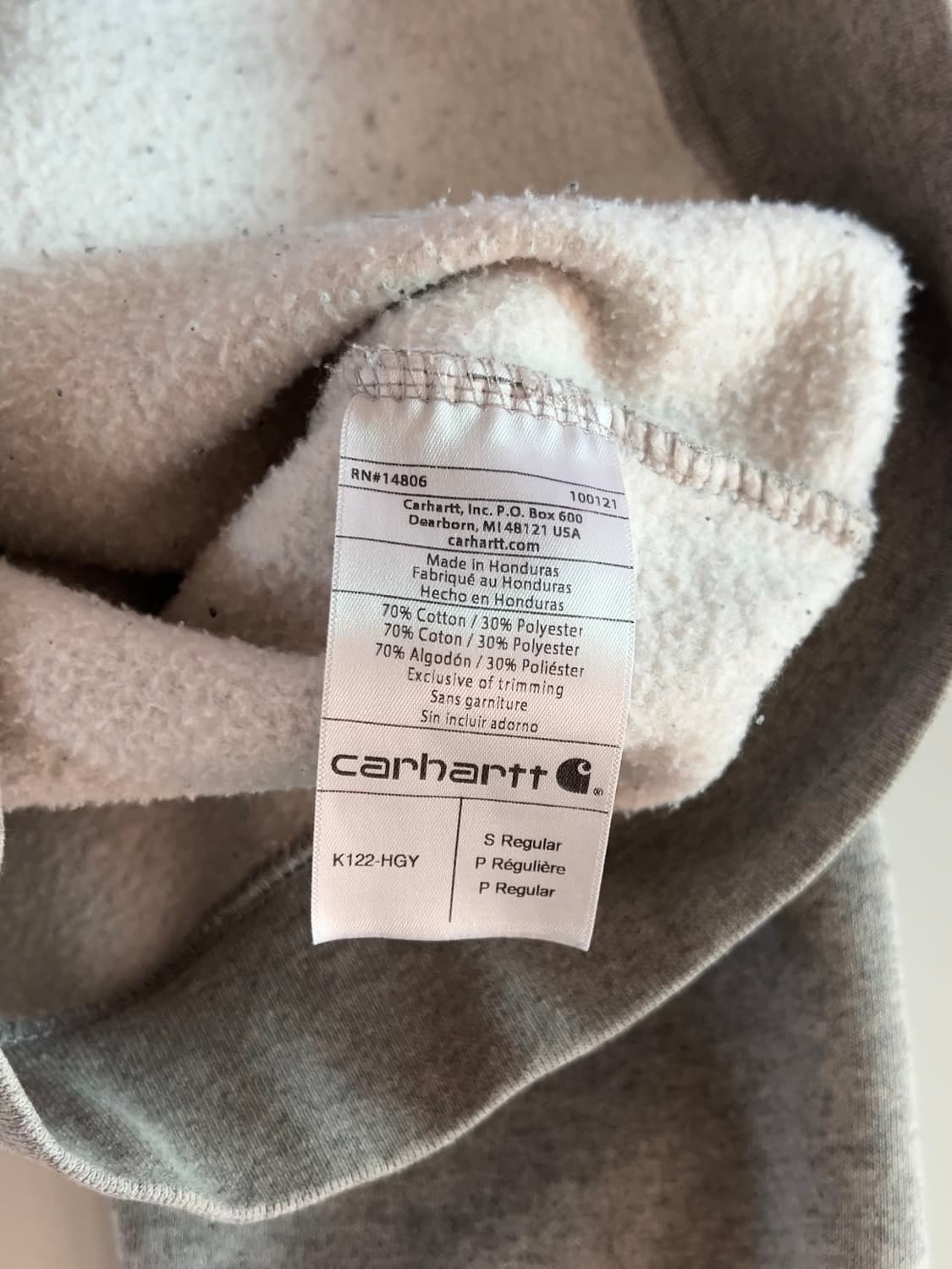 칼하트 후드집업 S 상품이미지5