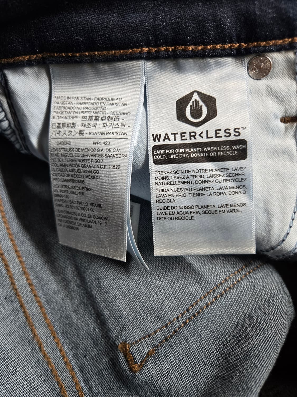 거의 새제품)리바이스 312스키니 데님진 다크워시27 상품이미지4