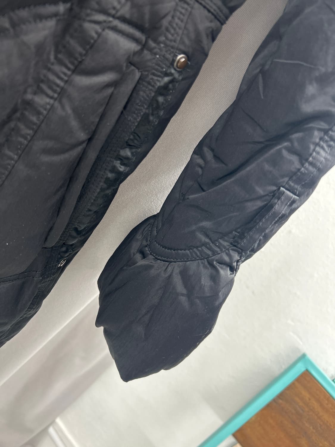 폴라 블랙 미디 패딩 상품이미지6