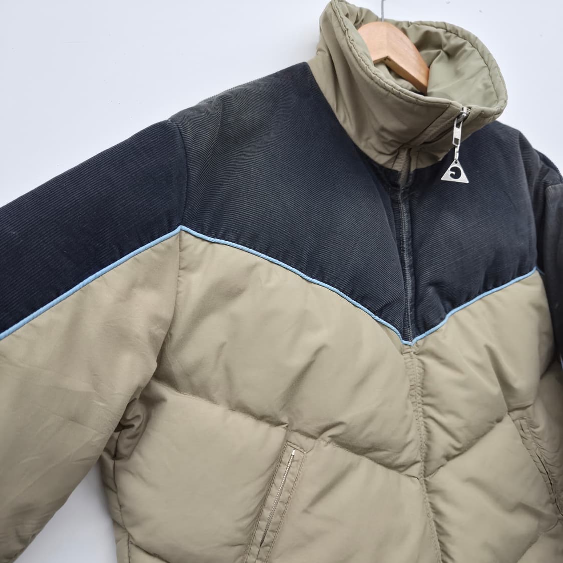 게리 블랙/베이지 패딩 점퍼 남성 XL 상품이미지2