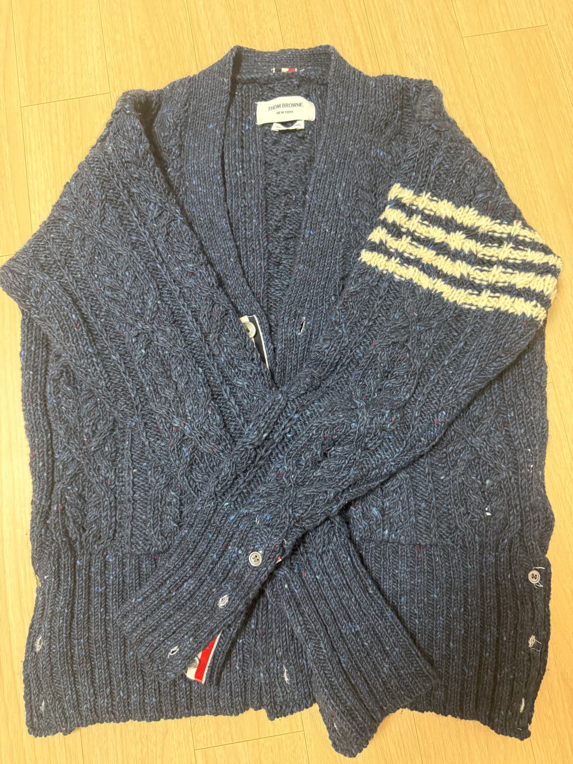 톰브라운 케이블 가디건 상품이미지1
