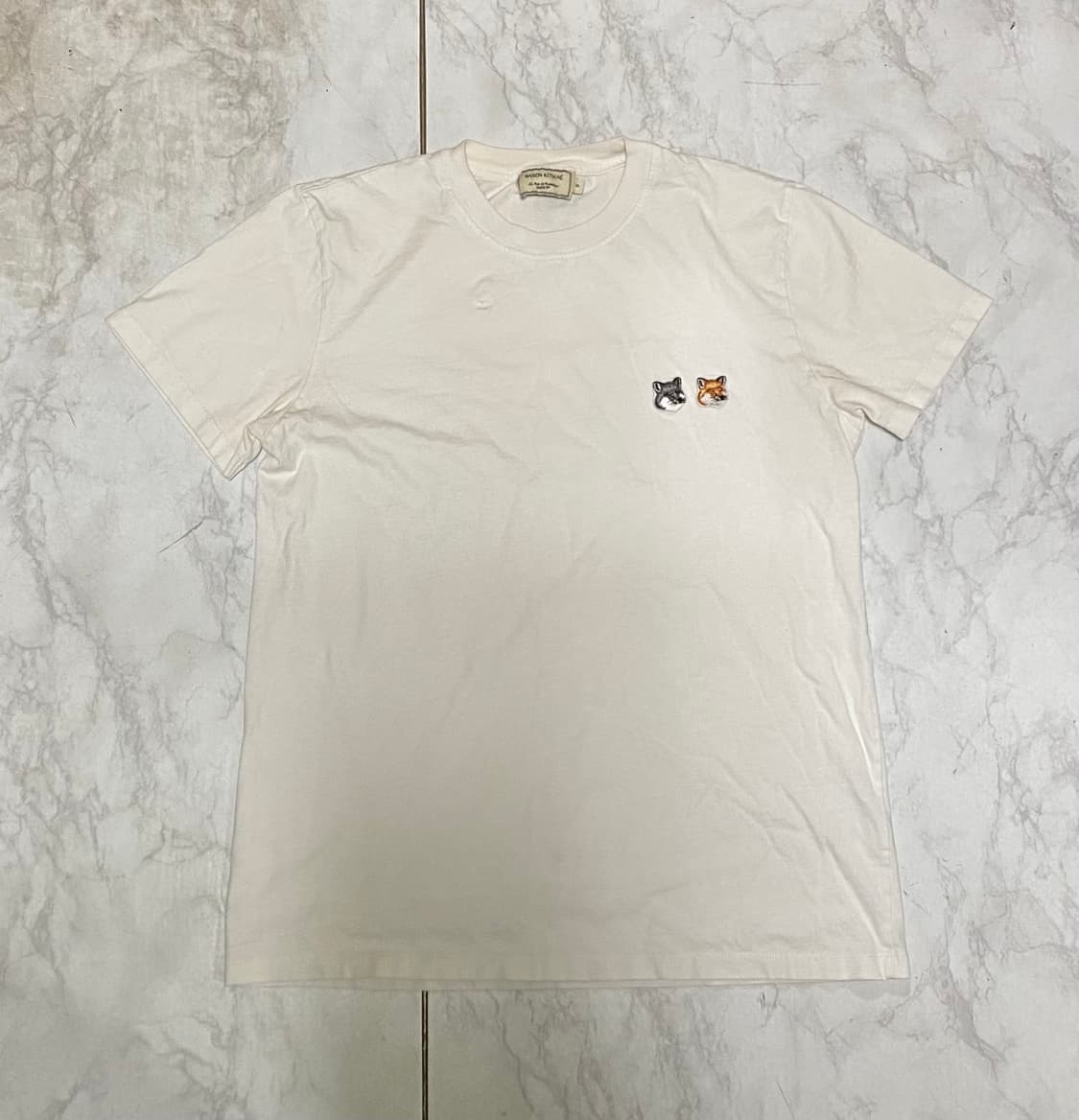 메종키츠네 더블폭스 반팔티셔츠 사이즈 95 상품이미지1