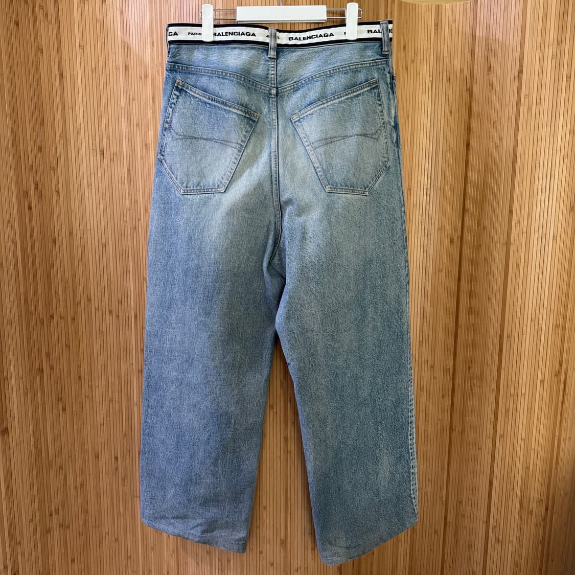 [M] 발렌시아가 블루 로고 웨이스트 진 팬츠 데님 상품이미지3
