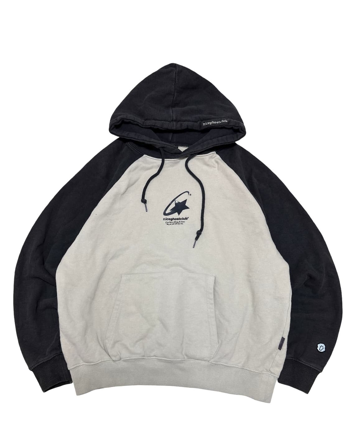 나이스고스트클럽 배색 후드티 상품이미지1