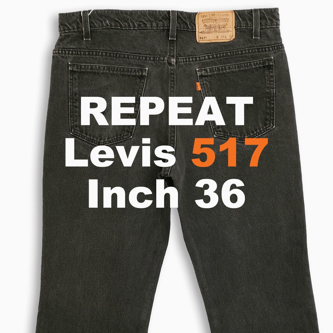 리바이스 517 오렌지탭 흑청 블랙진 90s USA OR51738121 상품이미지1