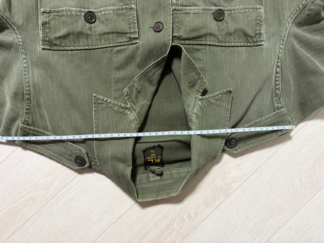 1960s dutch army hbt utility shirt 상품이미지8