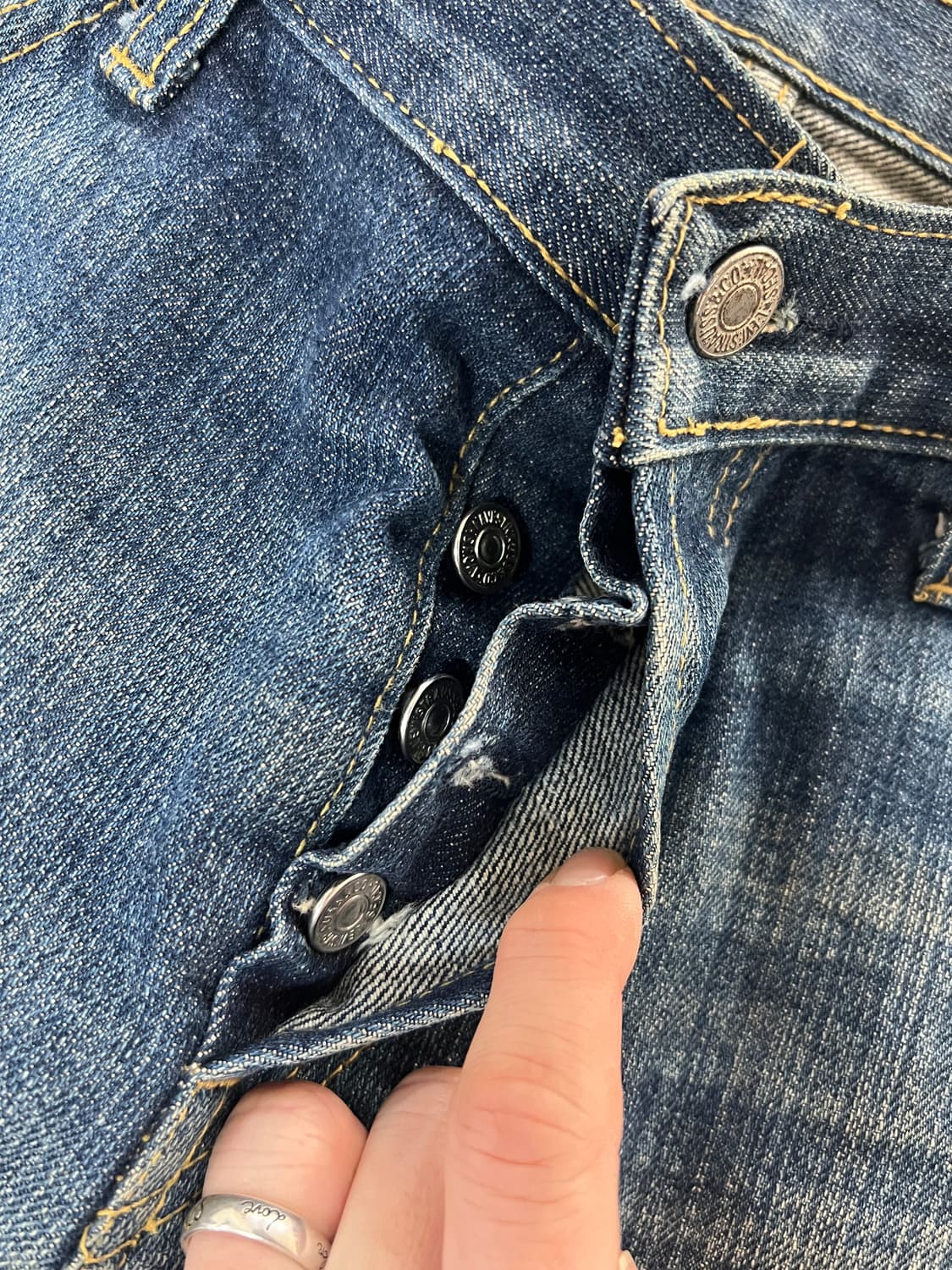 90s USA Levis 리바이스 501 빅E 스트레이트 데님 팬츠 상품이미지5