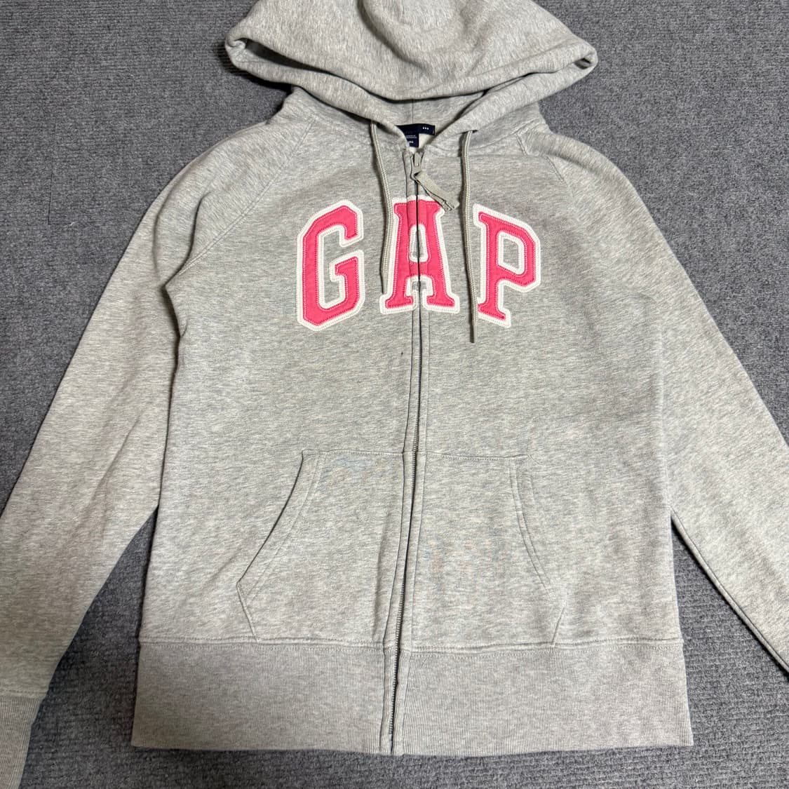 갭 그레이 후드집업 xs 상품이미지2