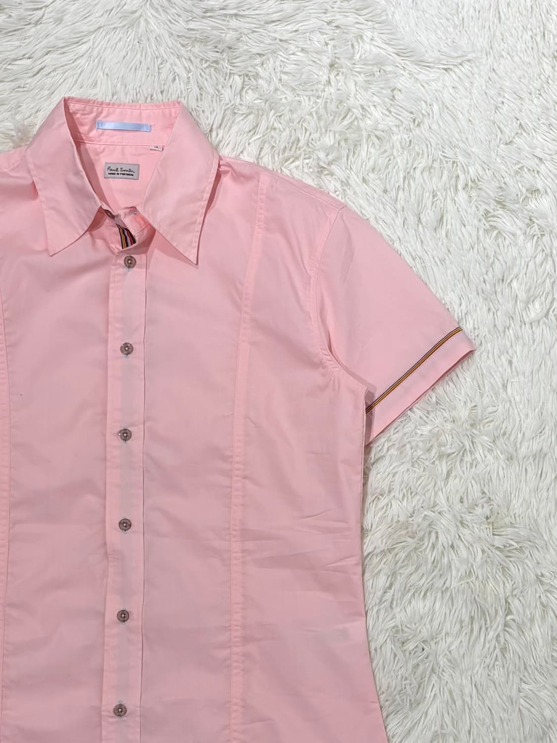 폴스미스 베이비핑크 반팔 셔츠 상품이미지5