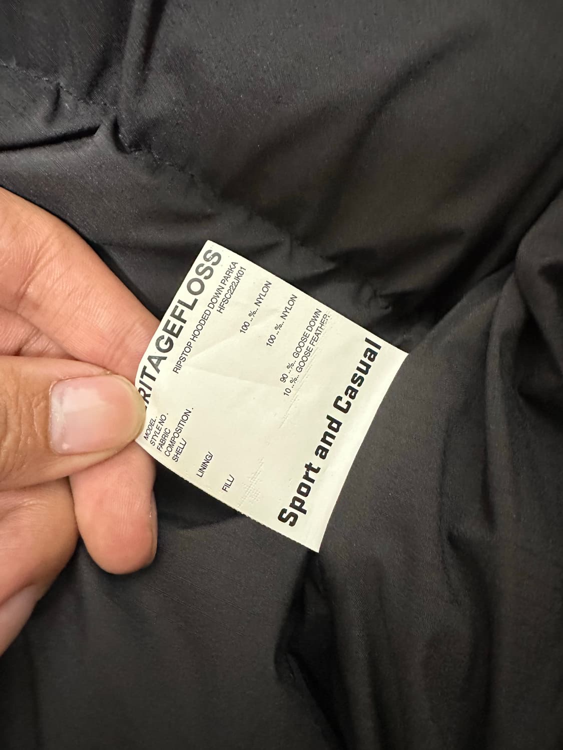 헤리티지플로스 패딩 m(105) 상품이미지5