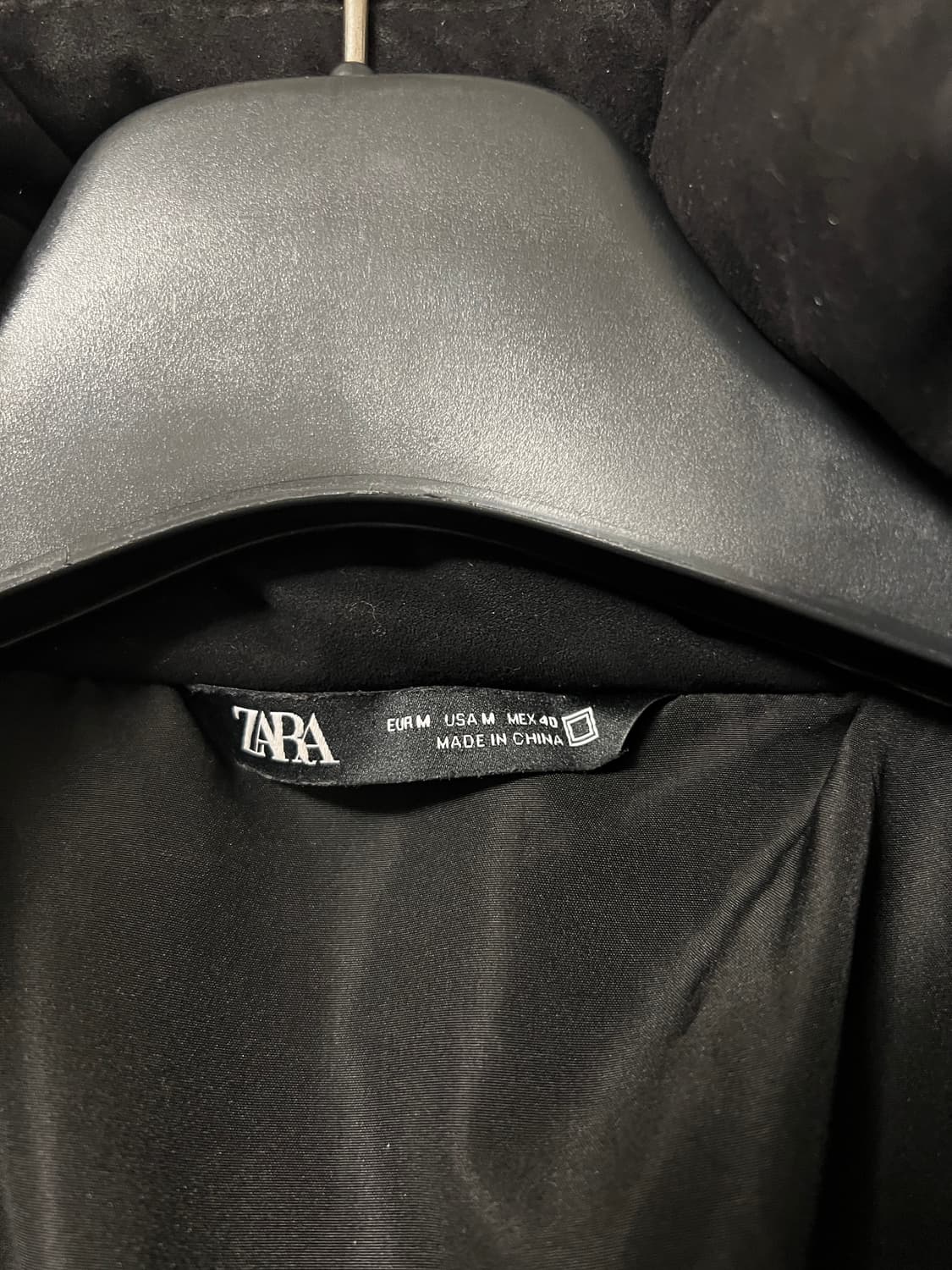 자라 퍼 에코 스웨이드 패딩 점퍼 M 상품이미지5