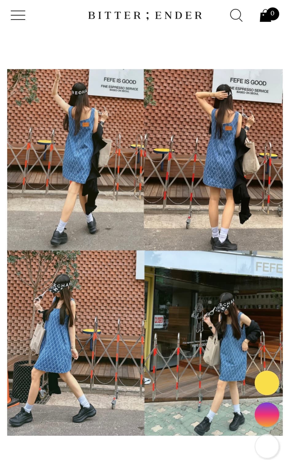 비터앤더(BITTER ENDER)청원피스 상품이미지2