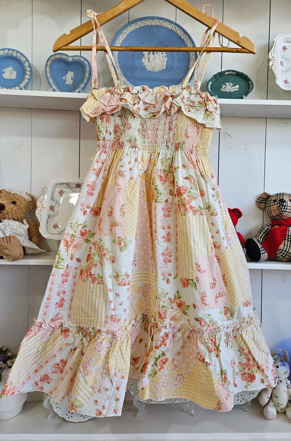 리즈리사(LIZ LISA) 플라워 패치워크 러블리 원피스 상품이미지5