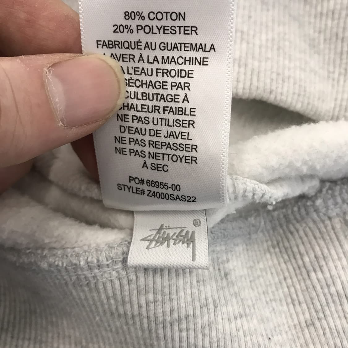 스투시 도버스트릿마켓 뉴욕 후드 애쉬헤더 [M] 상품이미지8