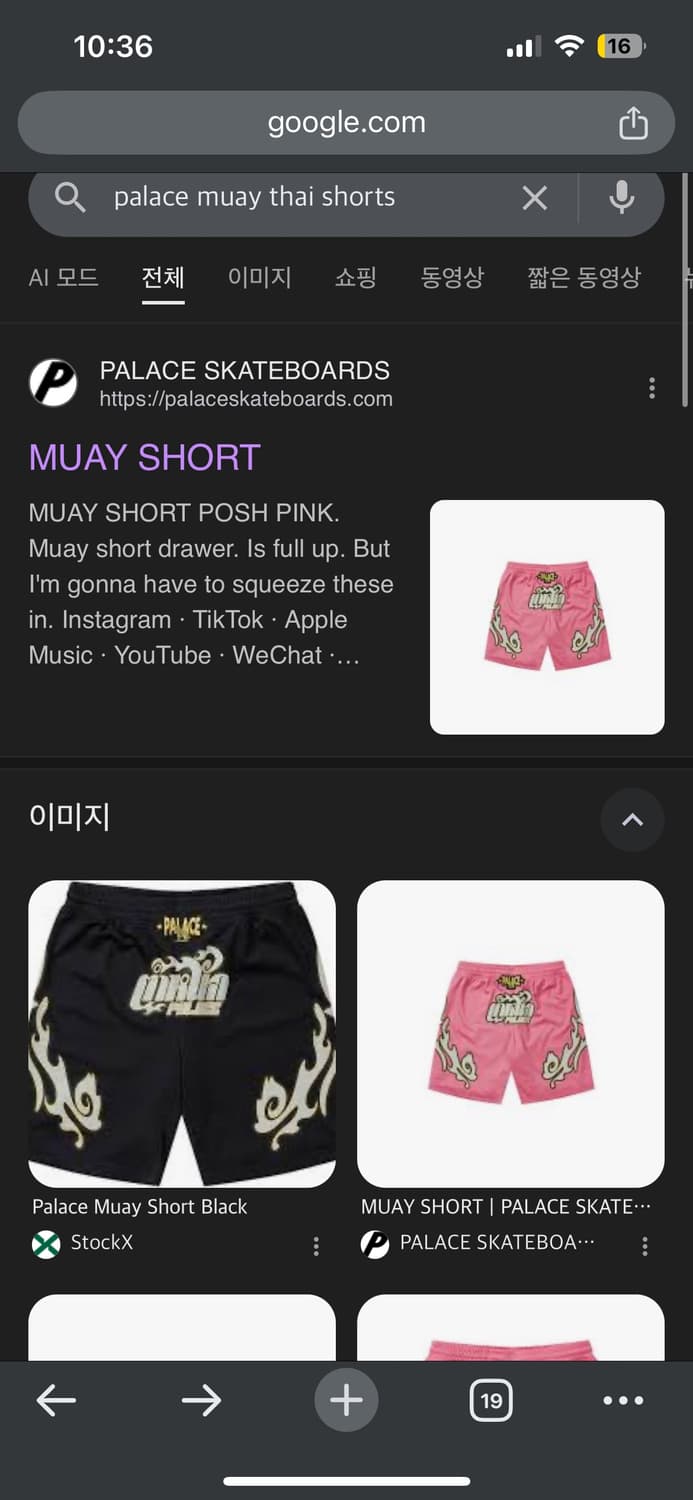 Palace muay shorts 25FW L사이즈 상품이미지5